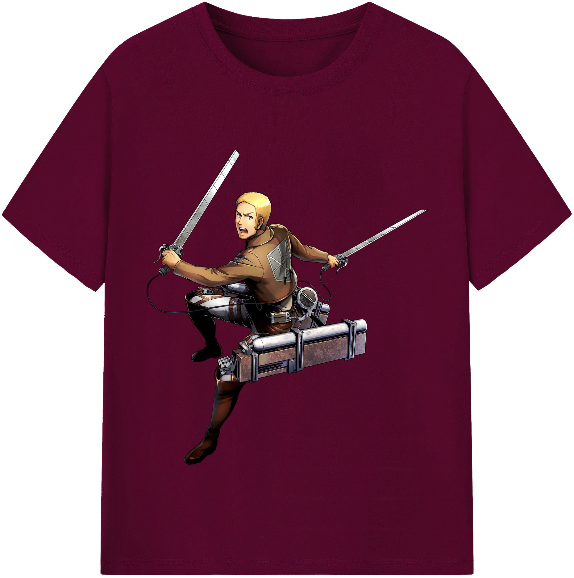 （画像用） 進撃の巨人 ライナー・ブラウン Attack on Titan Reiner Braun レディースカジュアルプリントTシャツ（綿100％）